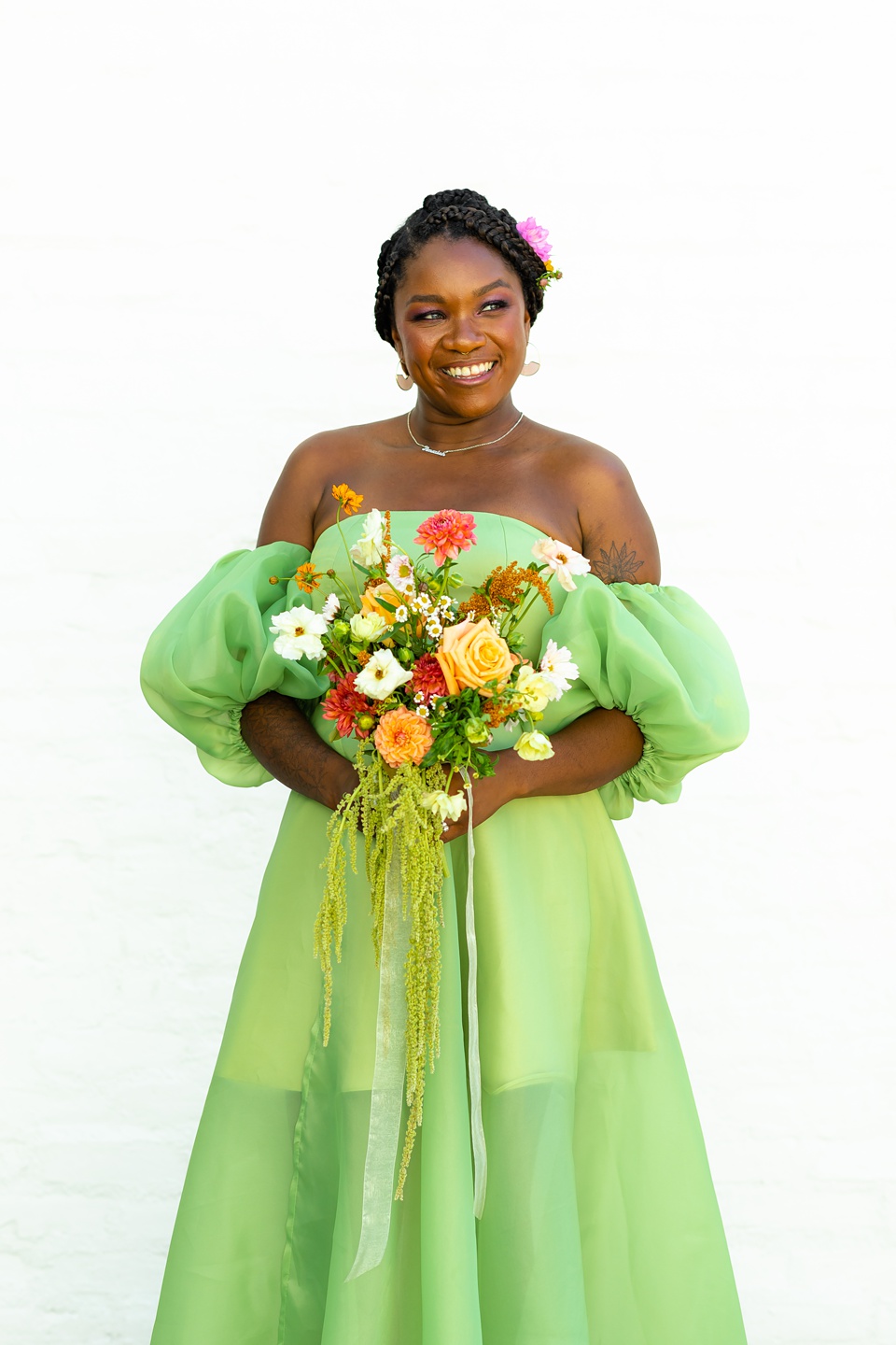 Lemon Green Wedding Dresses