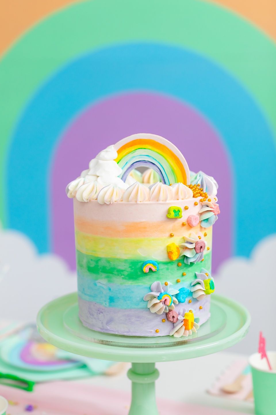 Adorable St. Patrick's Day Rainbow Party // Hostess with the Mostess®