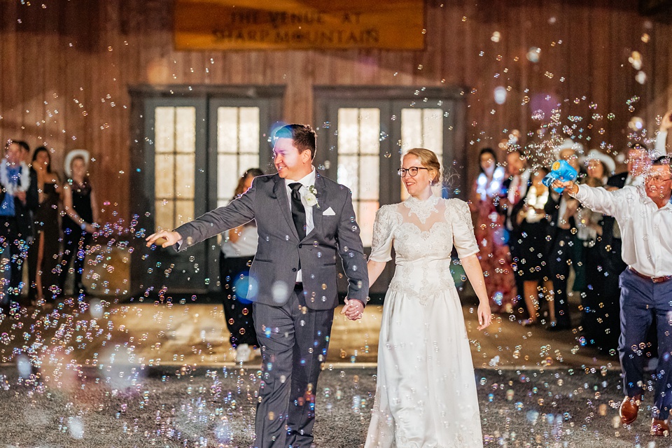  pom pom wedding exit, wedding exit ideas