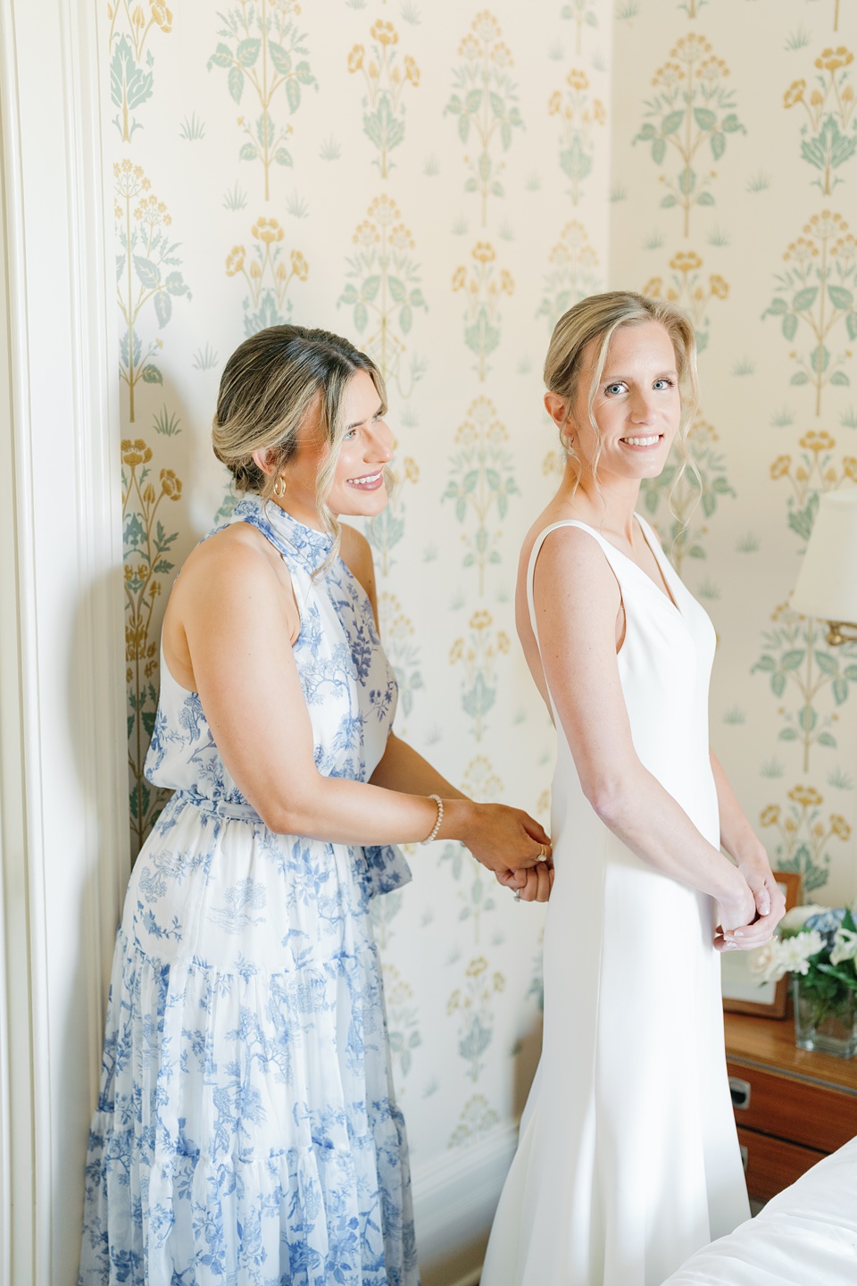 intimate wedding at the post house inn