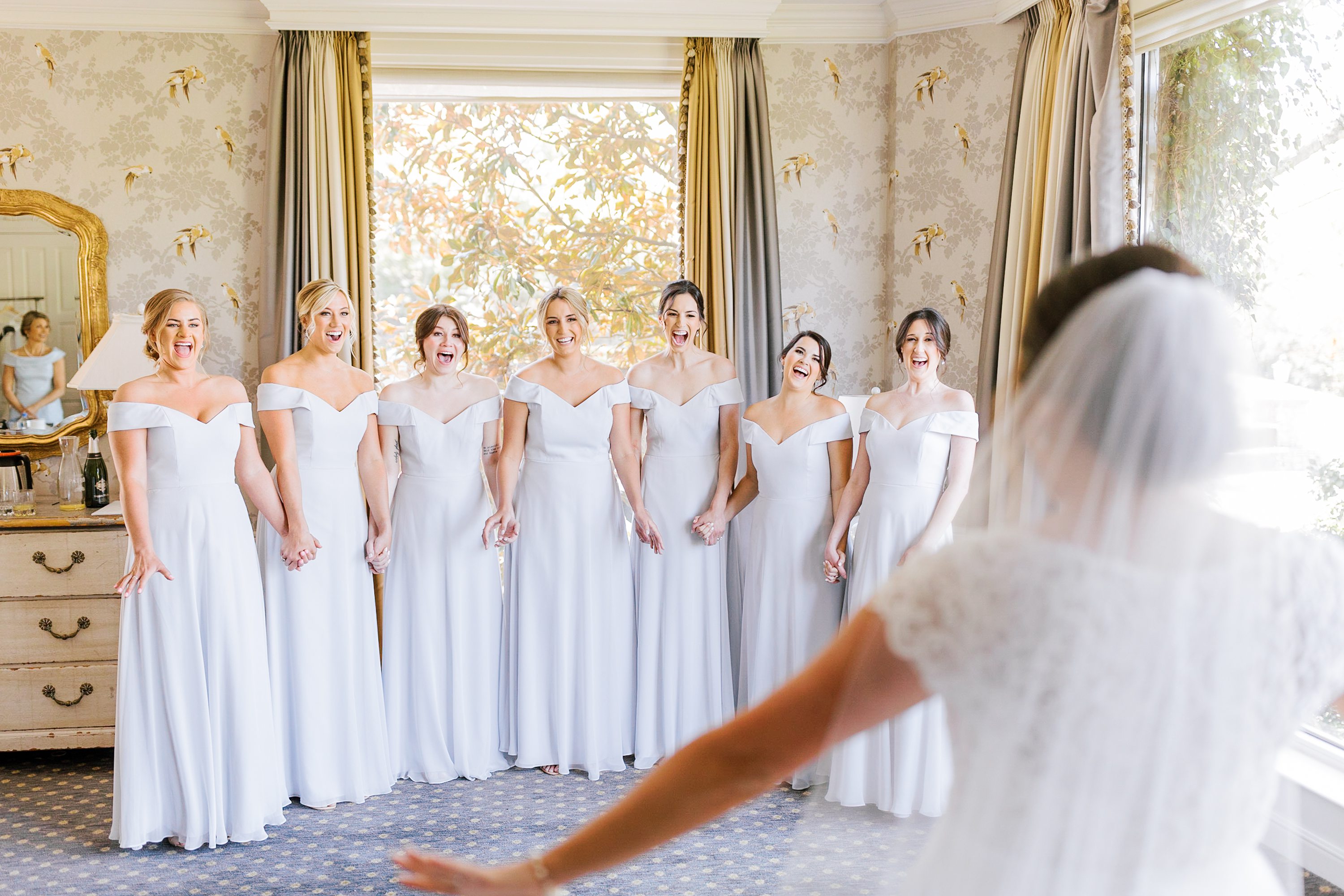 bridesmaid dresses kc Dusty Gray Halter Long Rustic Bridesmaid Dresses