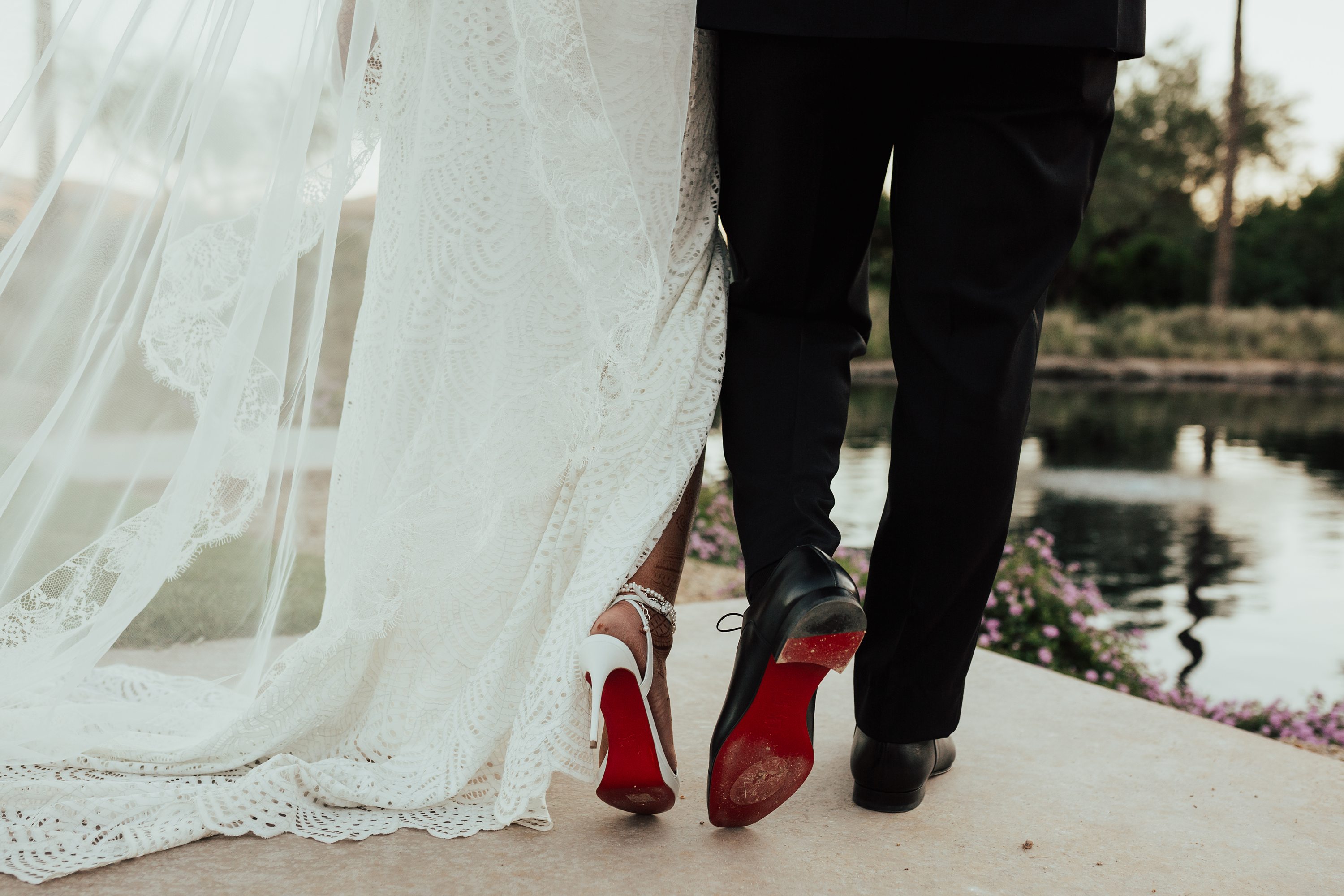 Wedding sales red bottoms