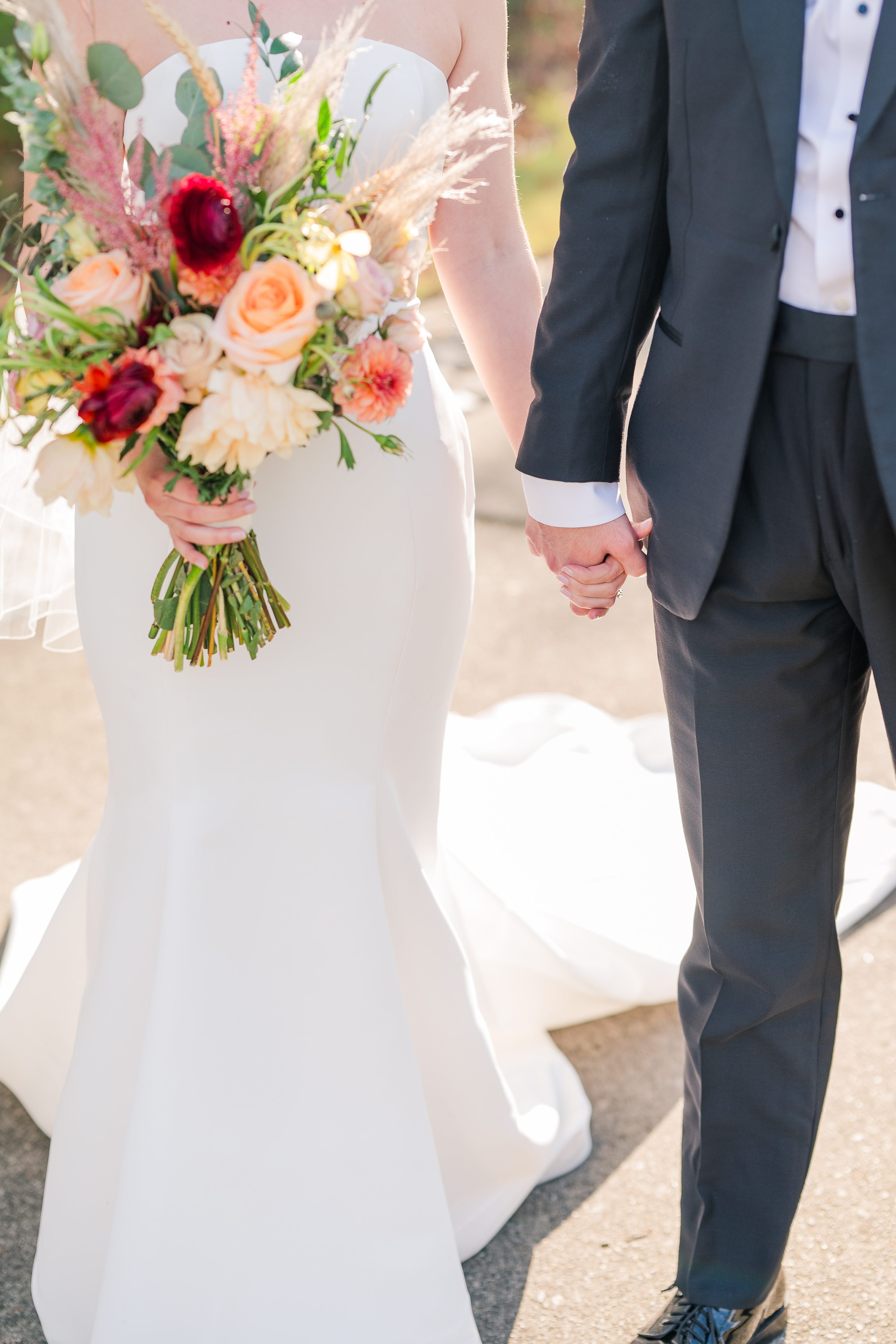 October golf course wedding