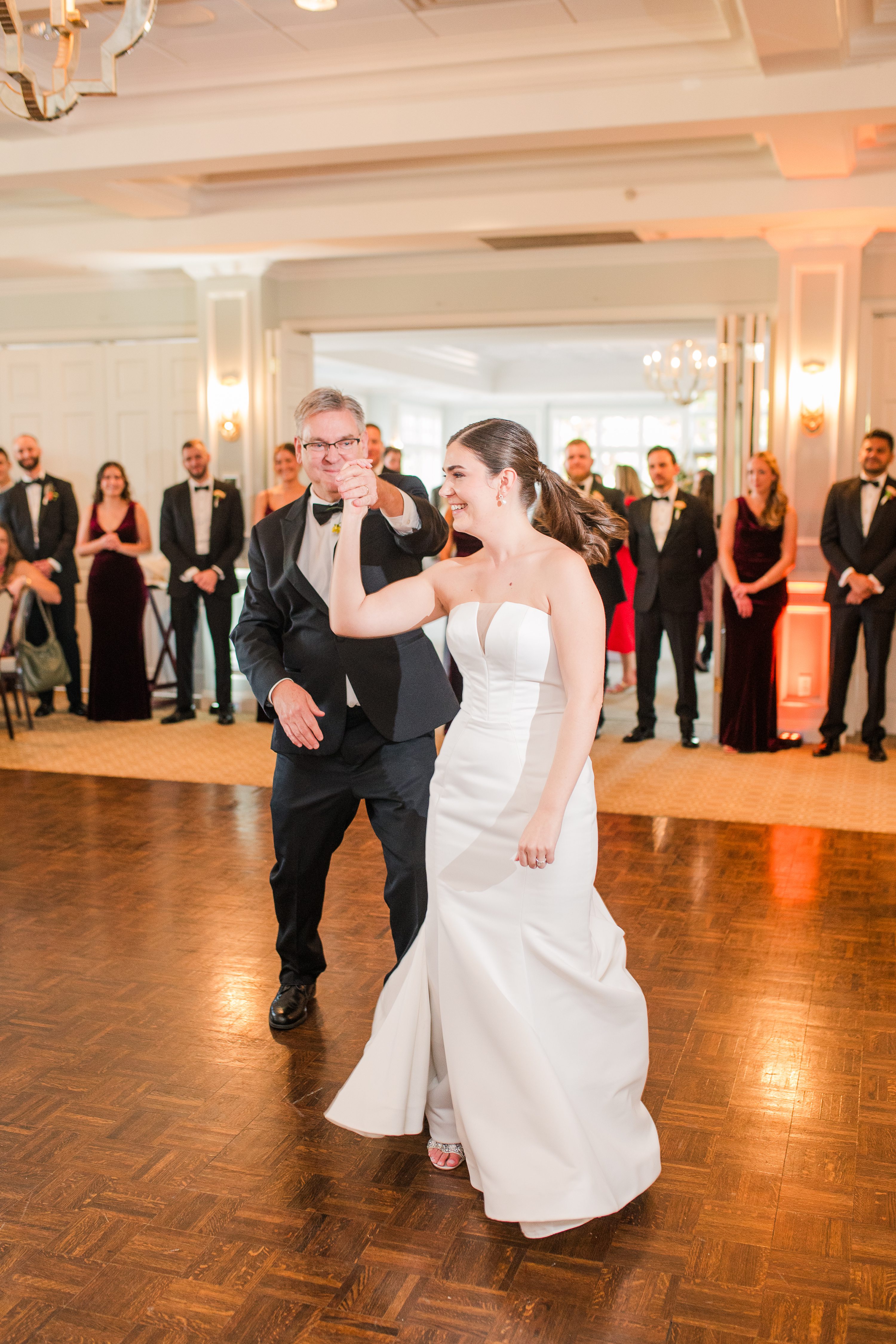 October golf course wedding