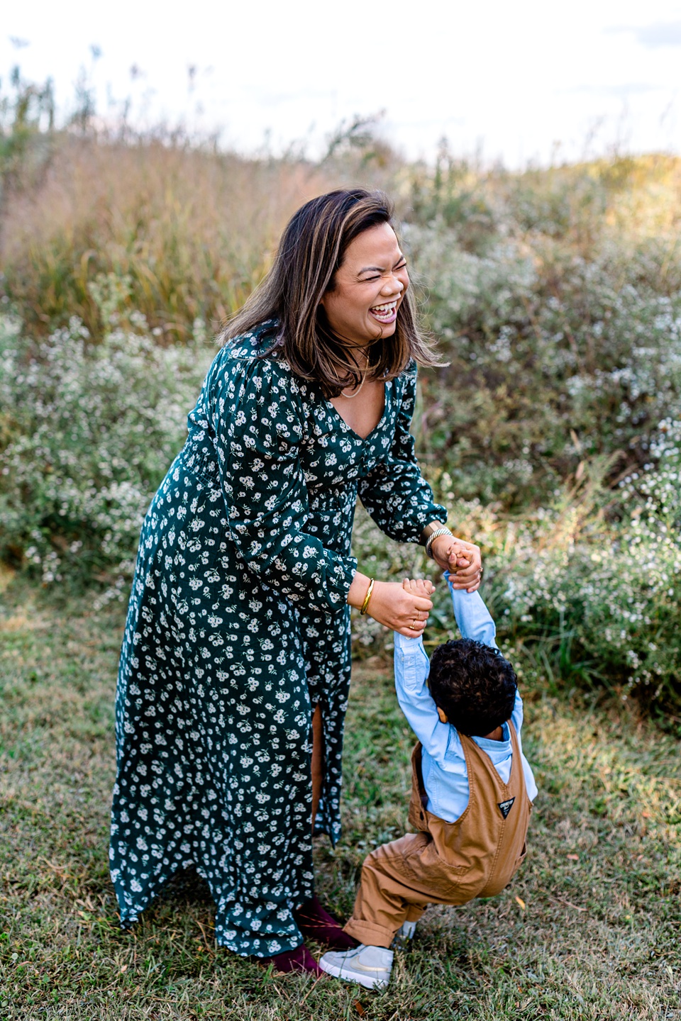 A Gorgeous Sunset Fall Session at NCMA | Raleigh Family Photography