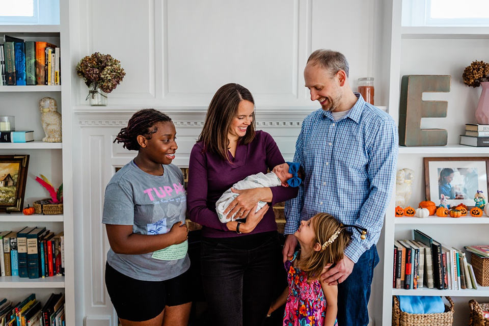 Welcoming a Sweet Baby Sister | Chapel Hill Newborn Photographer