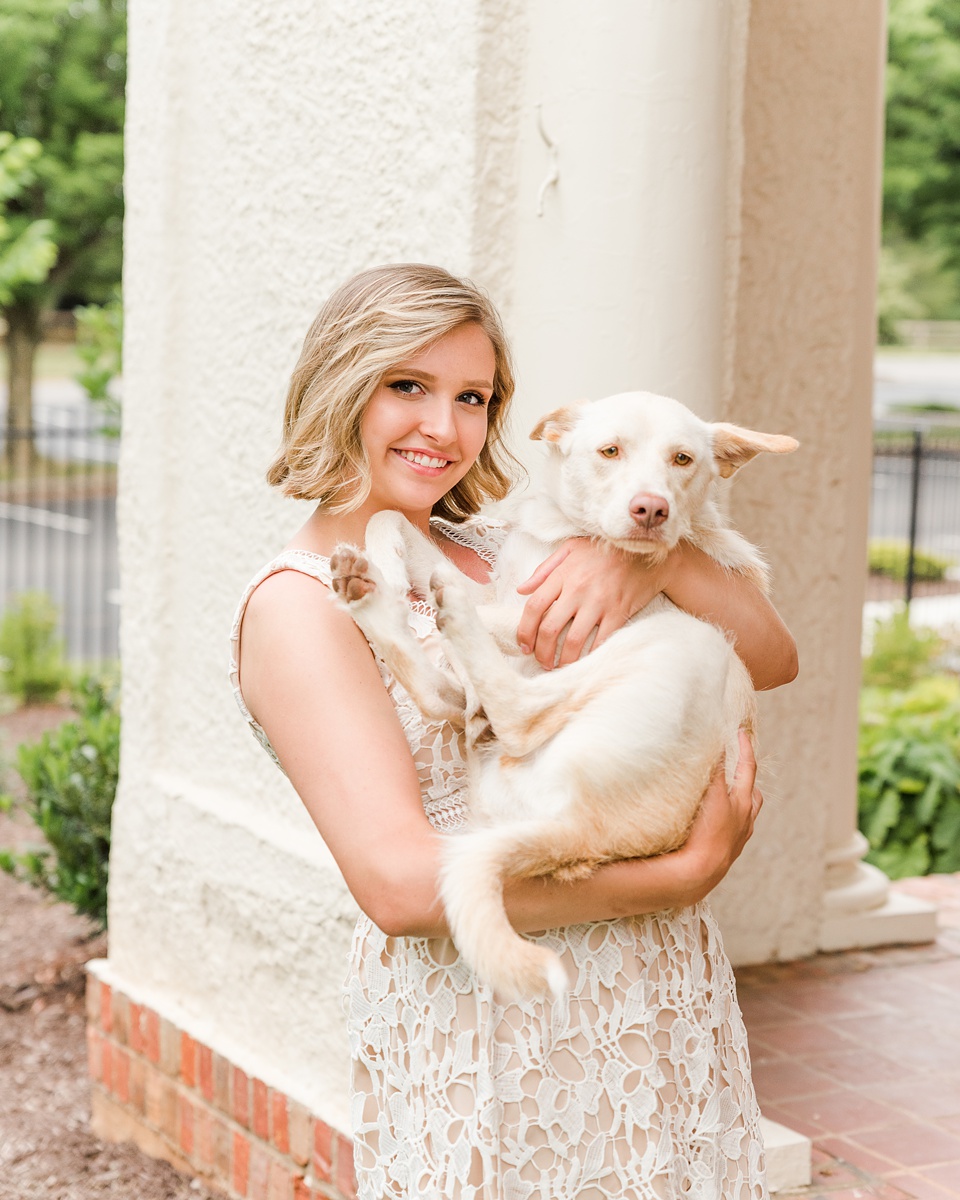 Example Shoot Title Tag,midlothian high school senior session purple flowers senior session,dress your dog