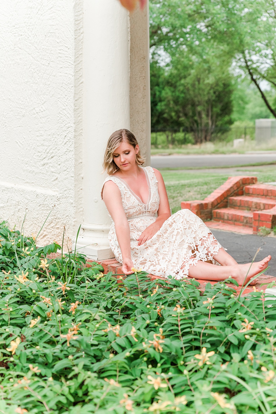 Example Shoot Title Tag,midlothian high school senior session ivory lace dress, boho senior vibes