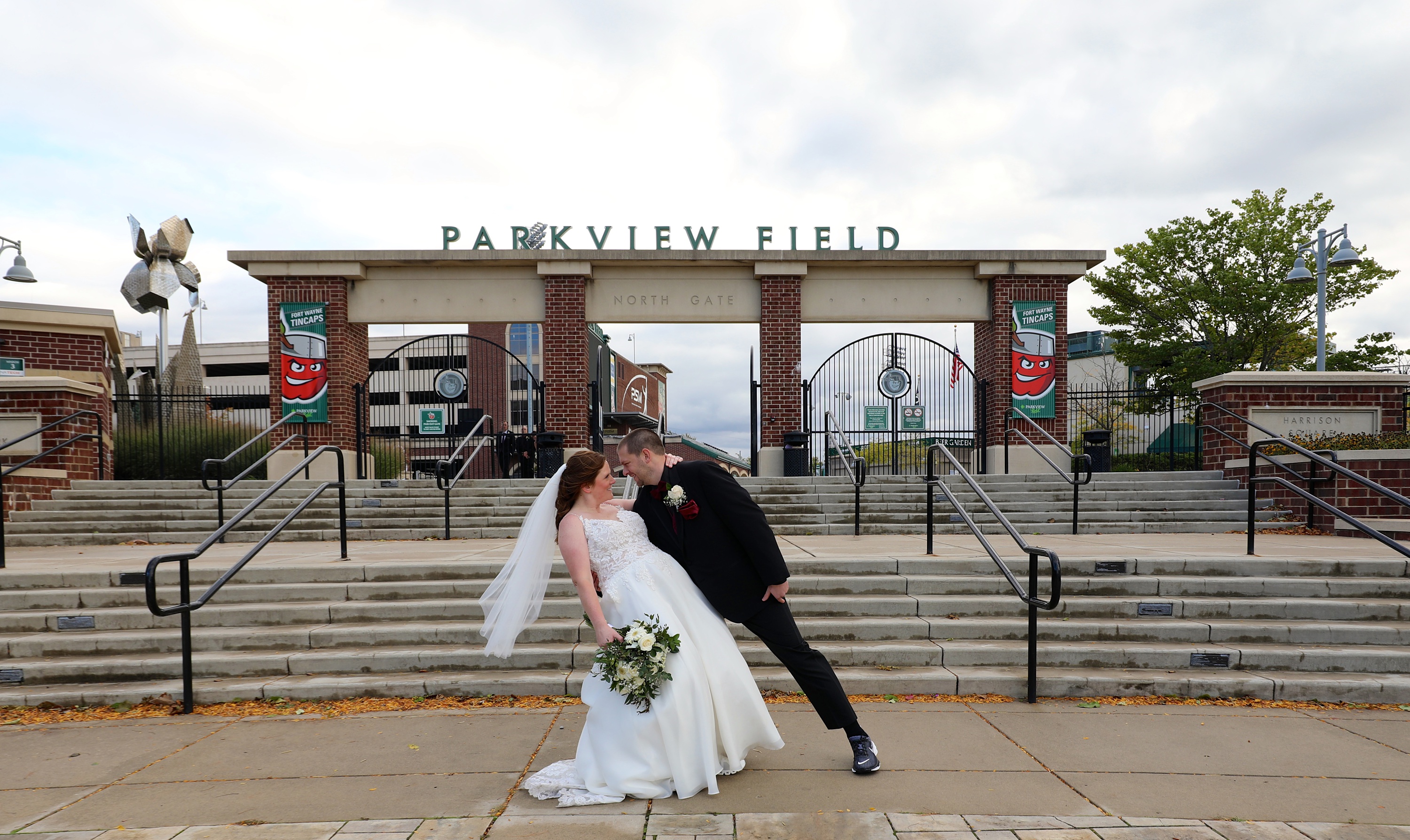 Holly Raney Classy Fall Wedding at Fort Wayne’s Parkview Field | abigailsaalfrank.com