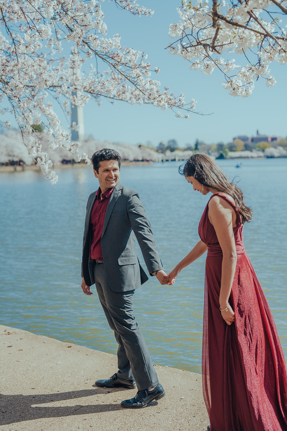 Blossoming Love: Embracing Warmth in Washington D.C.'s Chilly