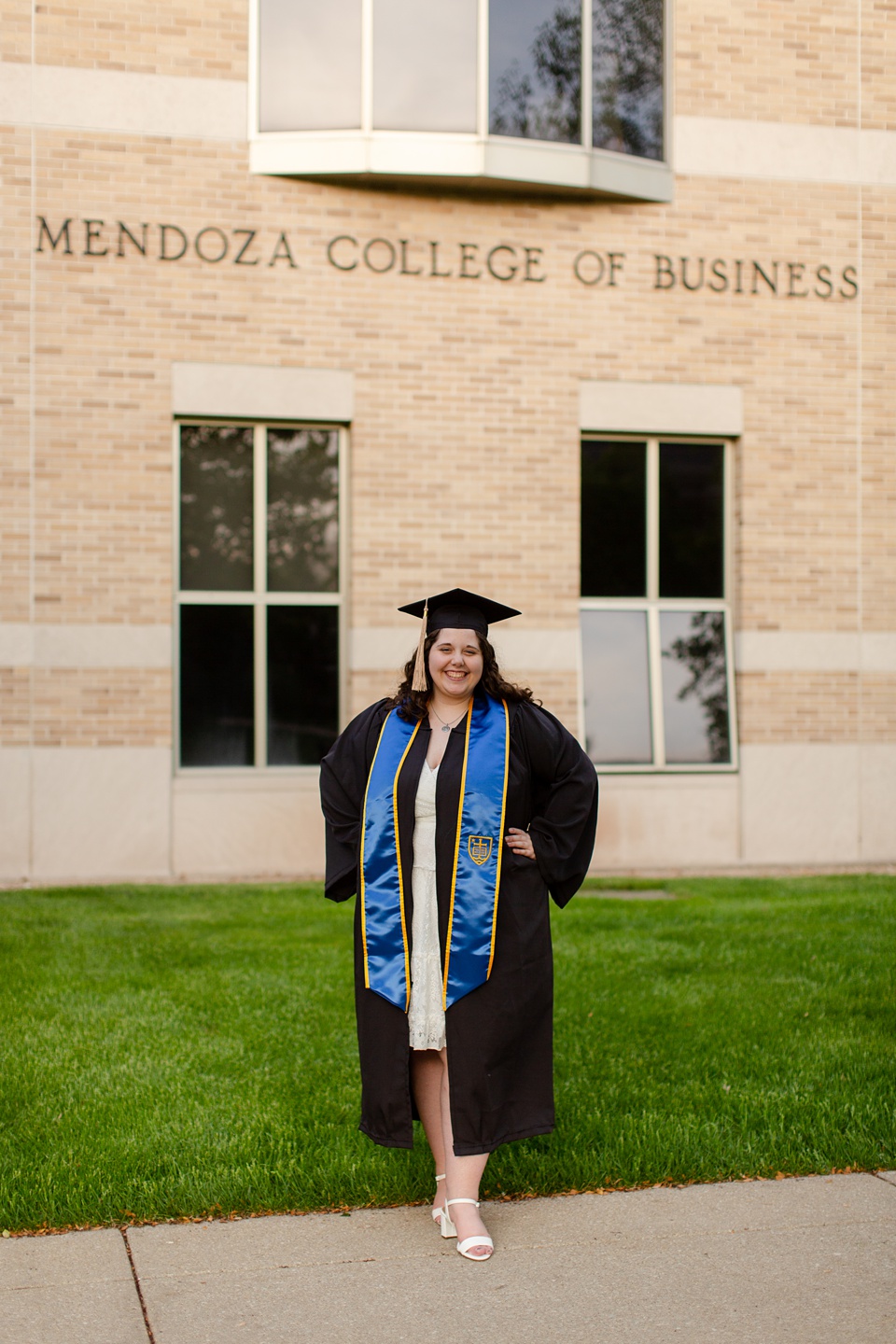 Fun Cap and Gown Photos for Notre Dame Seniors