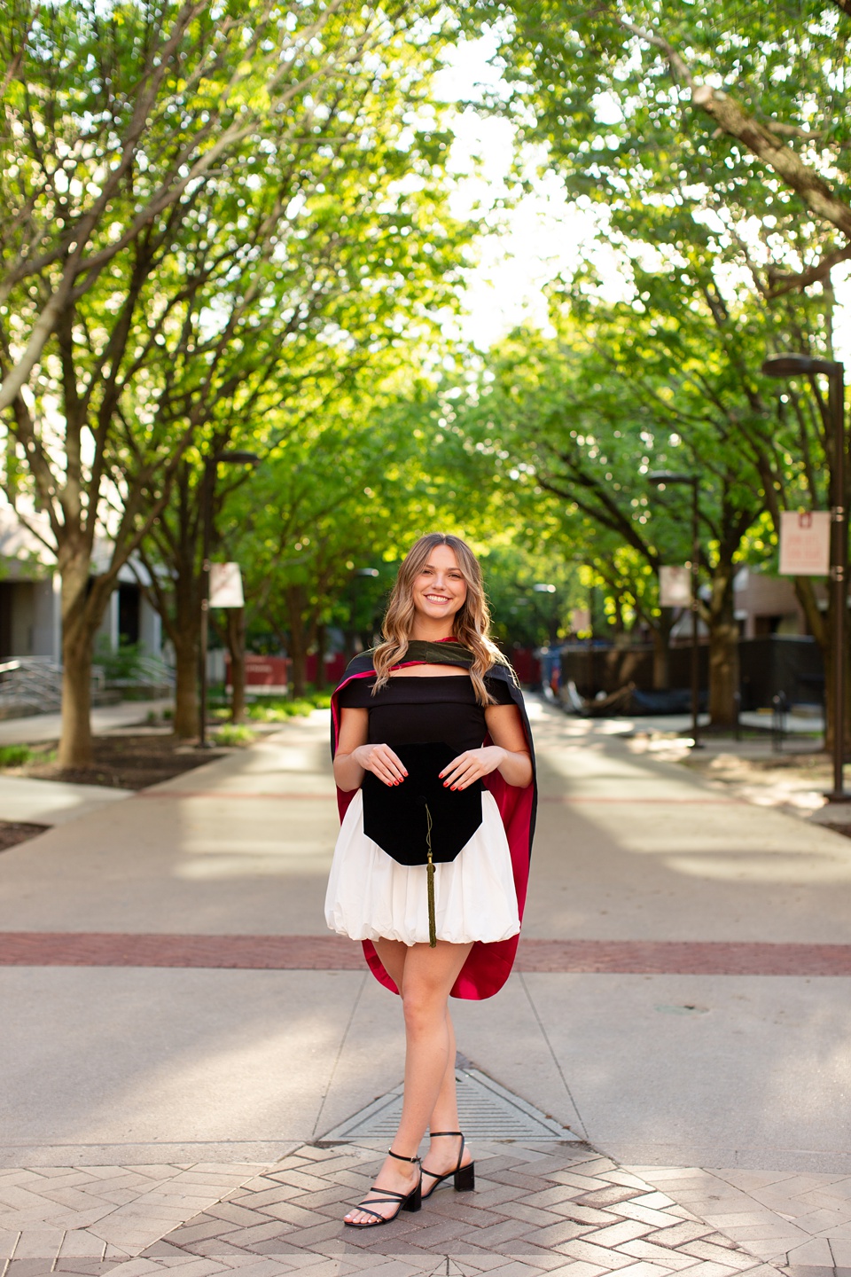 IU Indy Graduation Photos with Champagne - christinedanaephotography.com IU Indy Graduation Photos with Champagne - christinedanaephotography.com
