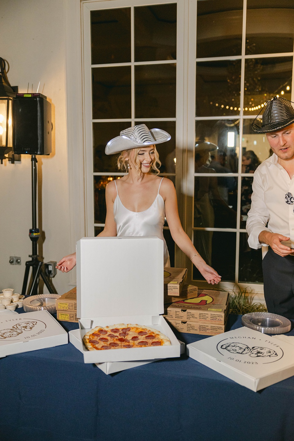  the festivities took a delicious turn with a late-night pizza party, ready to embark on their journey as newlyweds. It was a magical conclusion to a day filled with love