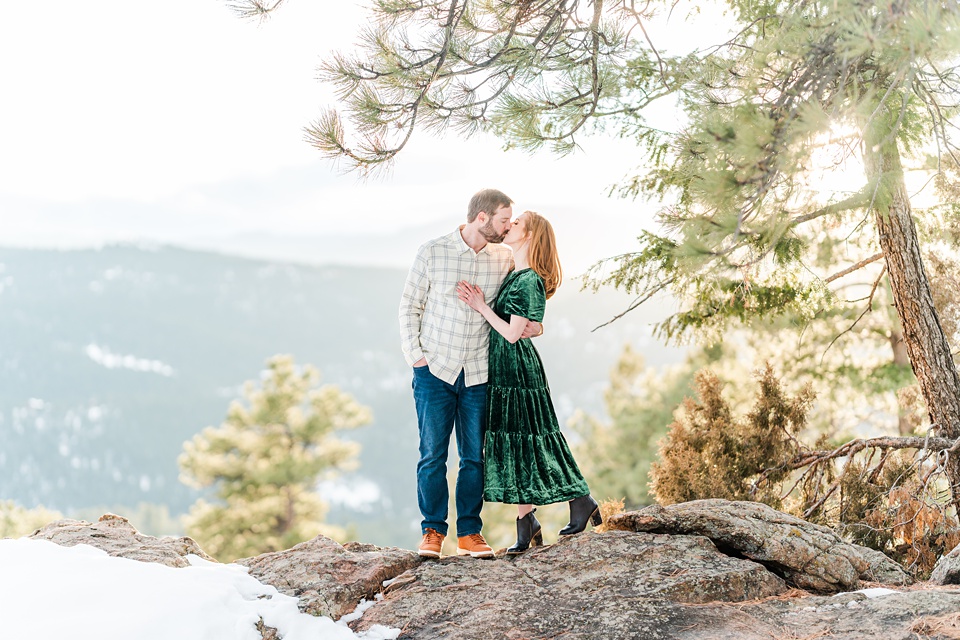 Winter Engagement Session Mount Falcon