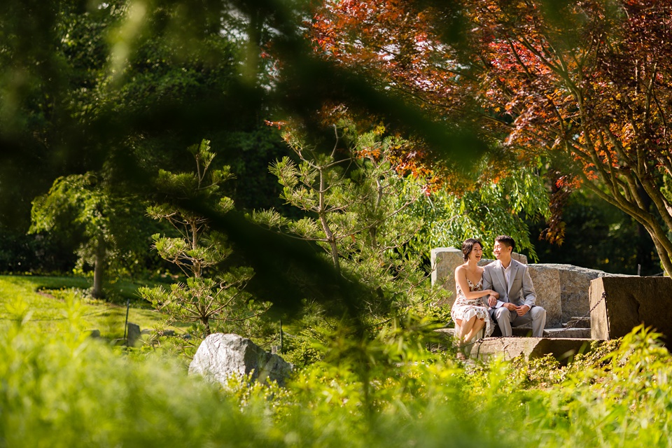 brookside gardens engagement photo location in maryland