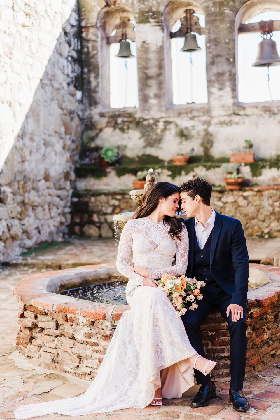 san juan capistrano editorial wedding