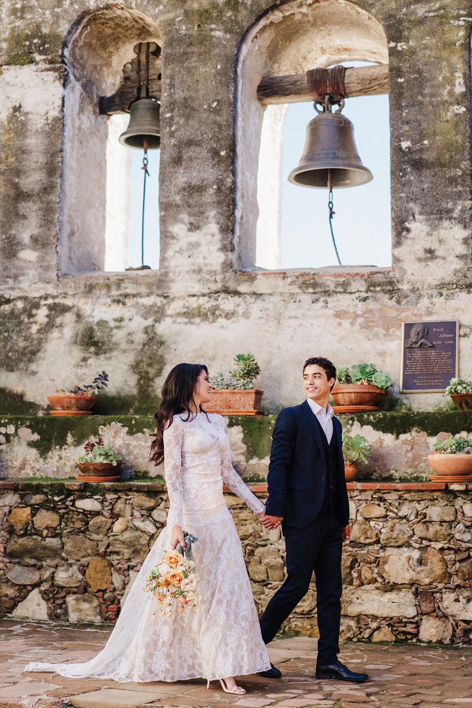 san juan capistrano editorial wedding
