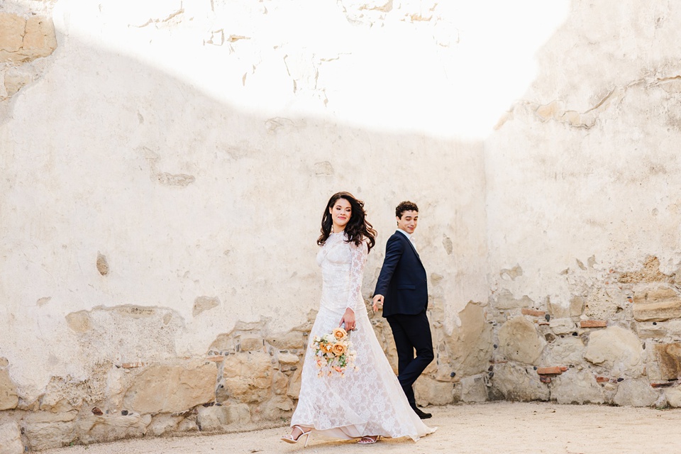 san juan capistrano editorial wedding