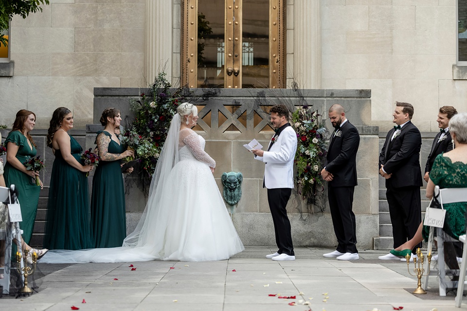Halloween Wedding at Cincinnati Art Museum: Christopher + Kalah