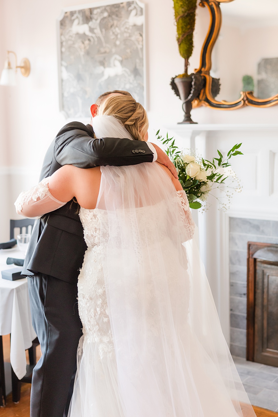 The Blanton House: A Historic Wedding Venue with Timeless Charm white floral,green and gold wedding