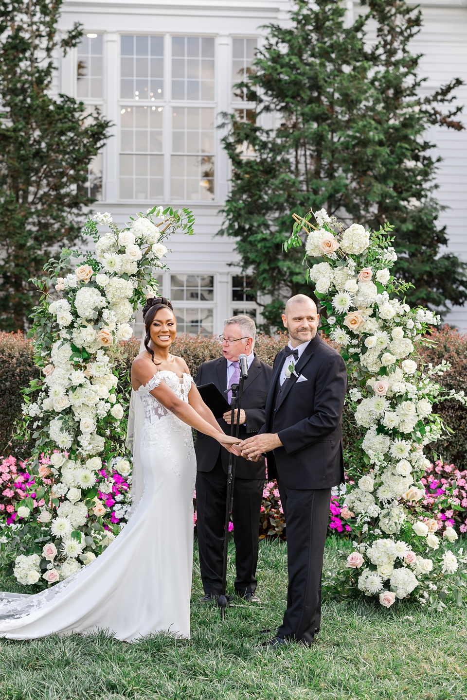 black bride white groom,northern virginia wedding