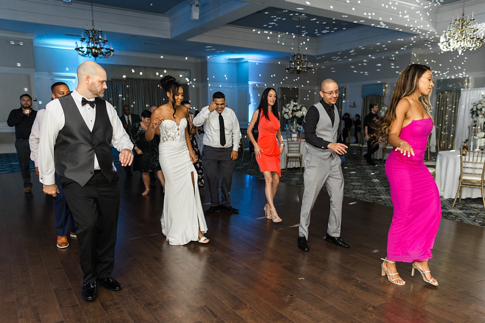 ,black bride white groom