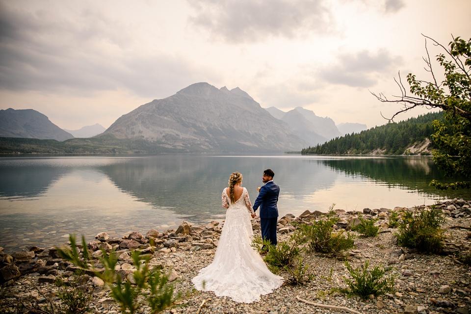 micro wedding,Adventure Elopement,Sun Point Glacier National Park,Sunset photos,Wildflower Wedding Photos,Unique Elopement,Going to the Sun Road