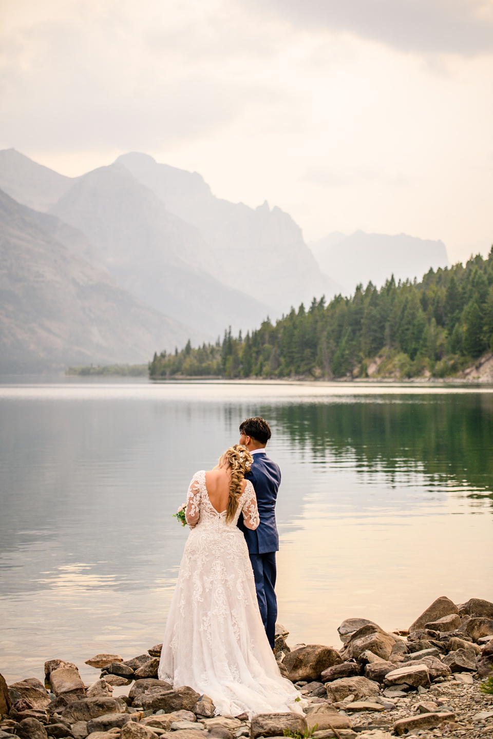 micro wedding,Adventure Elopement,Sun Point Glacier National Park,Sunset photos,Wildflower Wedding Photos,Unique Elopement,Going to the Sun Road