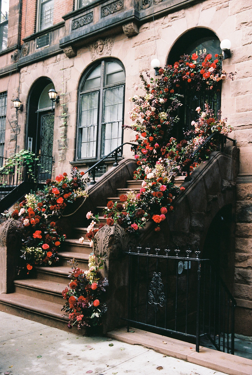Bride and Groom on New York City Stoop