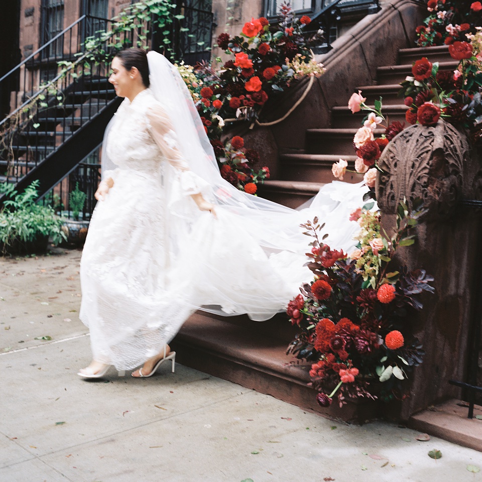 nyc film wedding photographer,Reception at Monkey Bar with Vintage New York Vibes