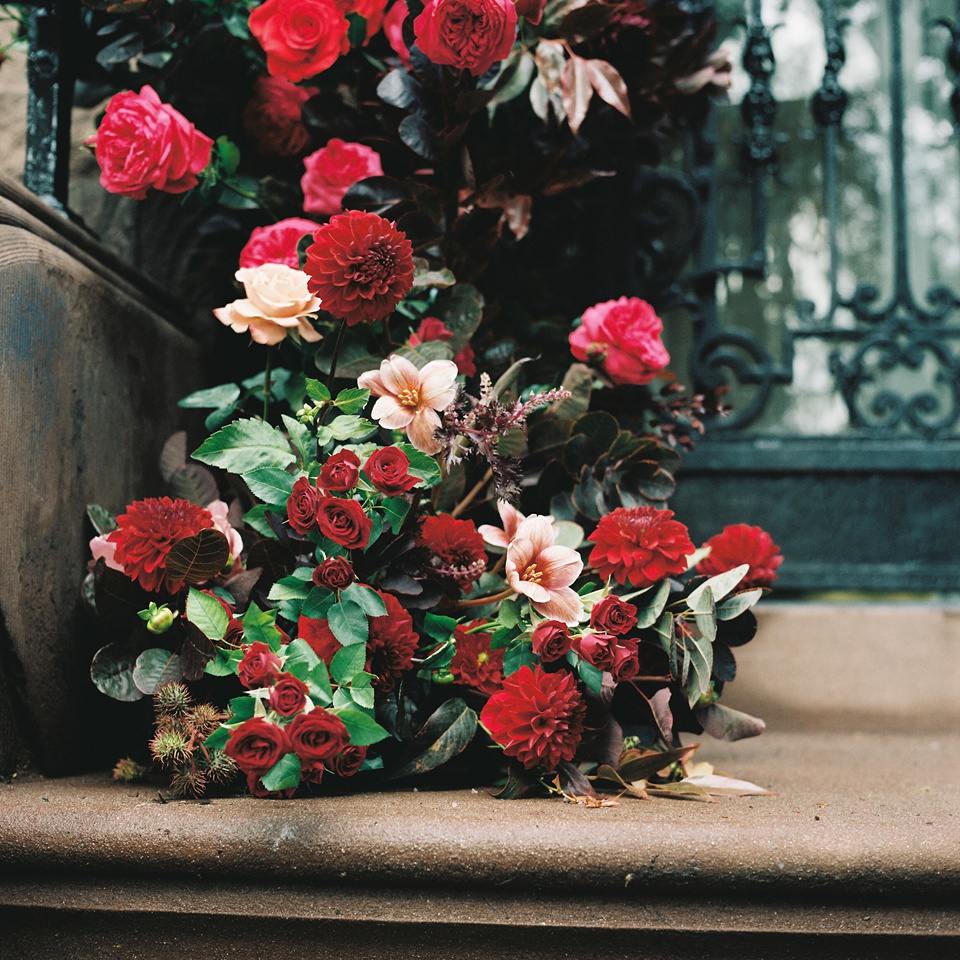 nyc film wedding photographer,nyc stoop wedding