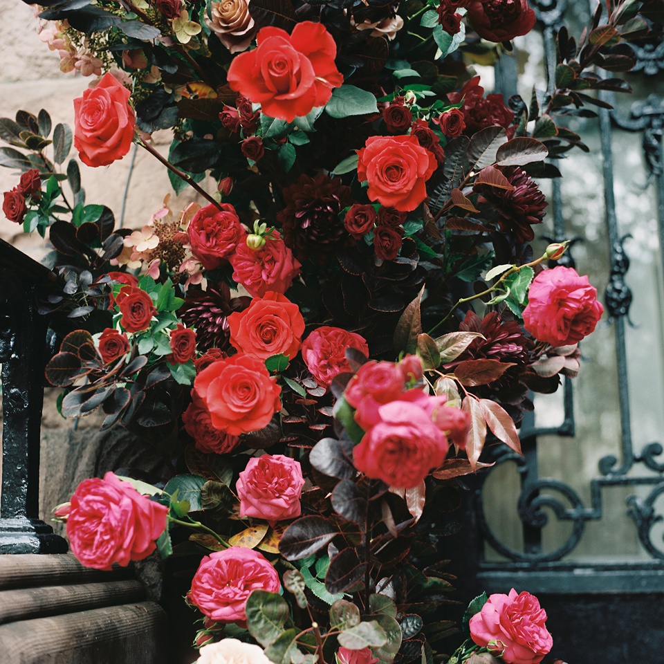 nyc film wedding photographer,Reception at Monkey Bar with Vintage New York Vibes