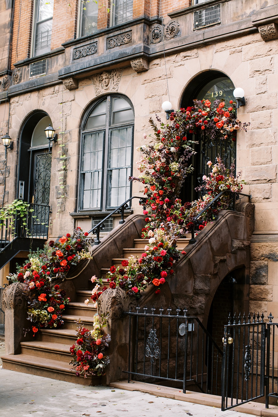 Reception at Monkey Bar with Vintage New York Vibes,nyc stoop wedding