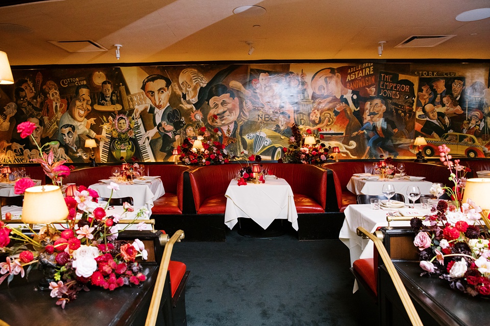 New York City Stoop Adorned with Romantic Spring Florals,nyc film wedding photographer