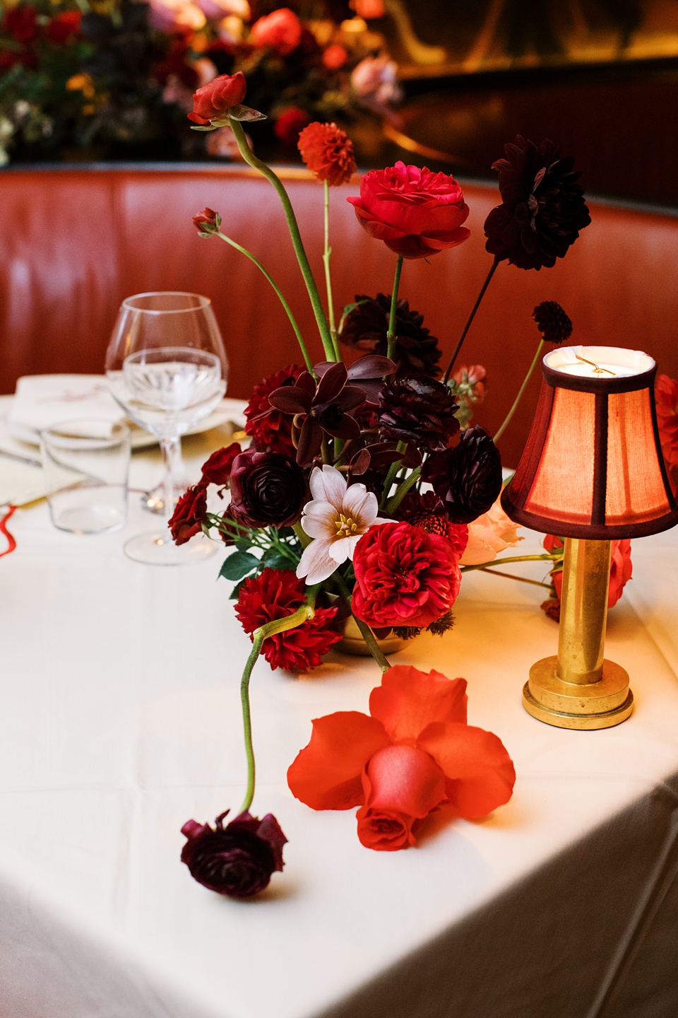 Bride and Groom on New York City Stoop,Reception at Monkey Bar with Vintage New York Vibes