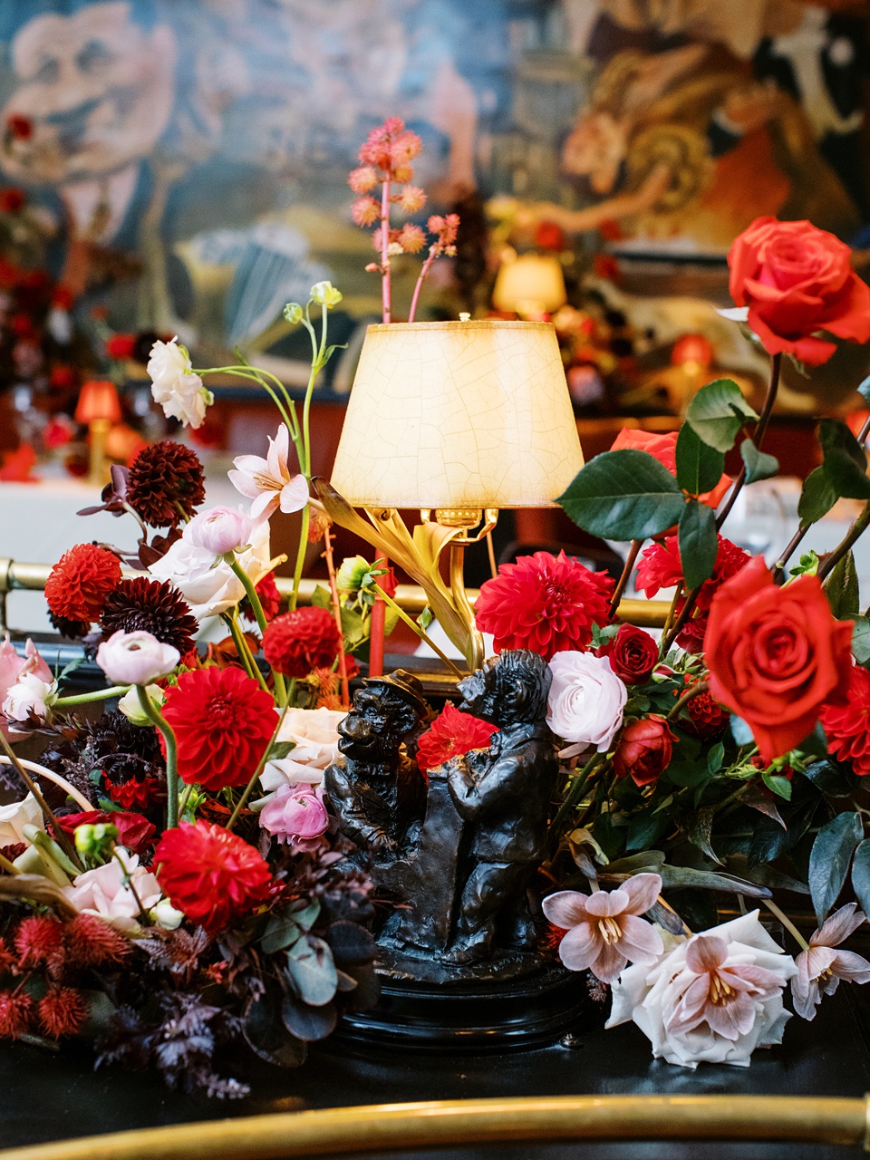 New York City Stoop Adorned with Romantic Spring Florals,nyc stoop wedding