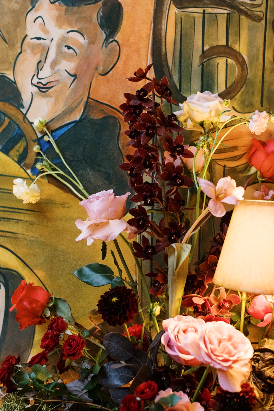 Bride and Groom on New York City Stoop,nyc film wedding photographer