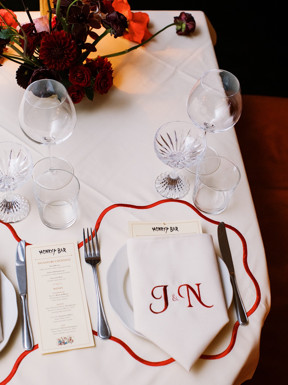 nyc stoop wedding,Reception at Monkey Bar with Vintage New York Vibes