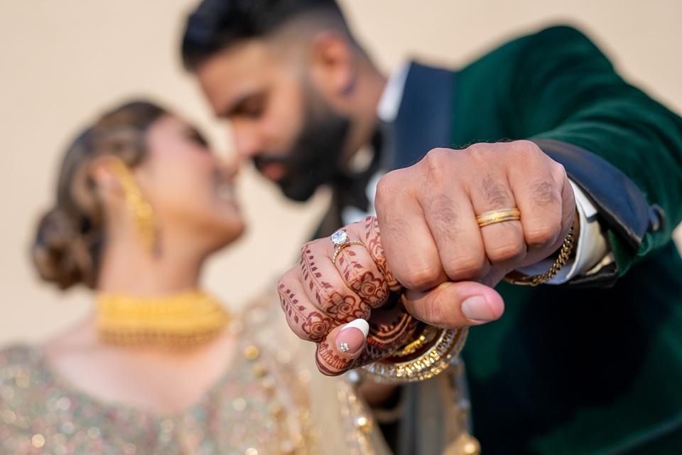 Reception look! | Couples wedding attire, Bride photography poses, Indian  wedding photography couples