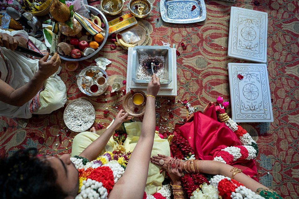 Nivi + Kousik, South Indian Wedding Livermore Hindu Temple