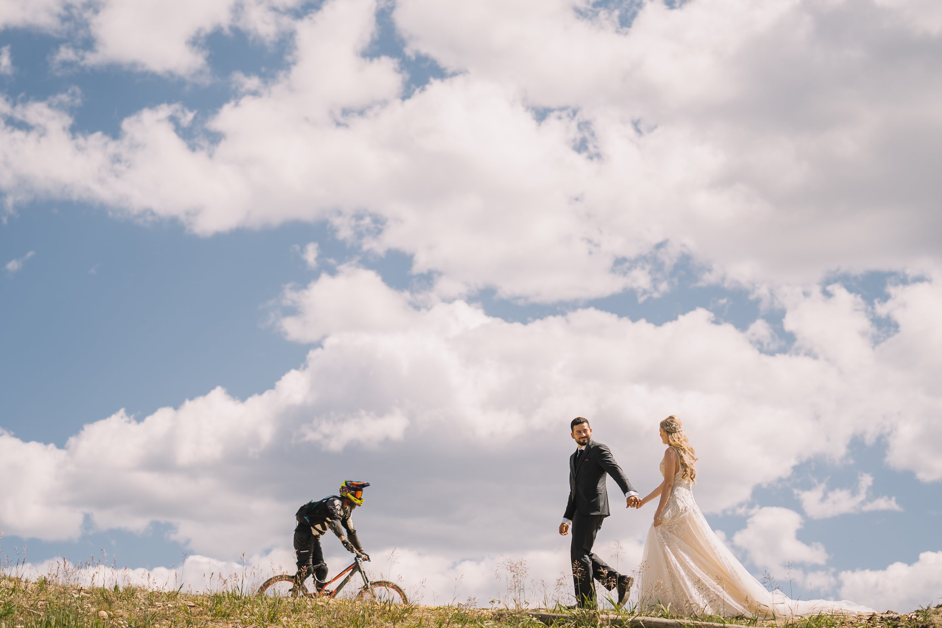 Megan + Eric  Denver Broncos Stadium Engagement Photos - Denver Wedding  Photographers - Elevate BlogDenver Wedding Photographers – Elevate Blog